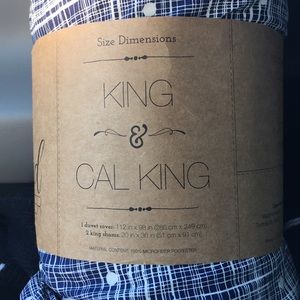 3 piece brand new duvet cover King/Cali King